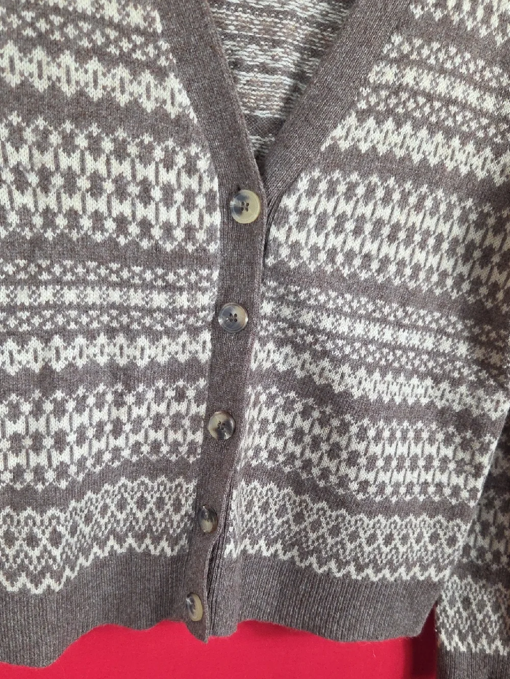WOOLOVERS Lambswool Cardigan Womens Size Medium